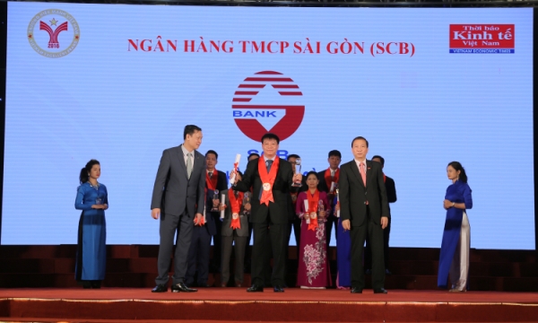 SCB nhận giải thưởng “Thương hiệu mạnh Việt Nam năm 2016” 
